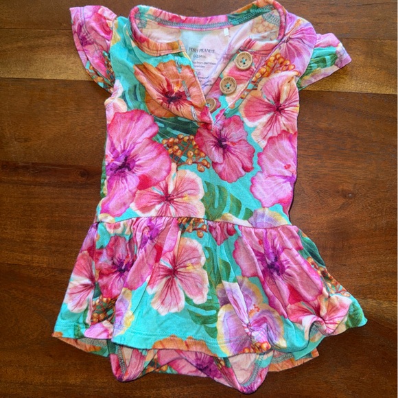 Posh peanut 0-3m hibiscus dress - Picture 1 of 1